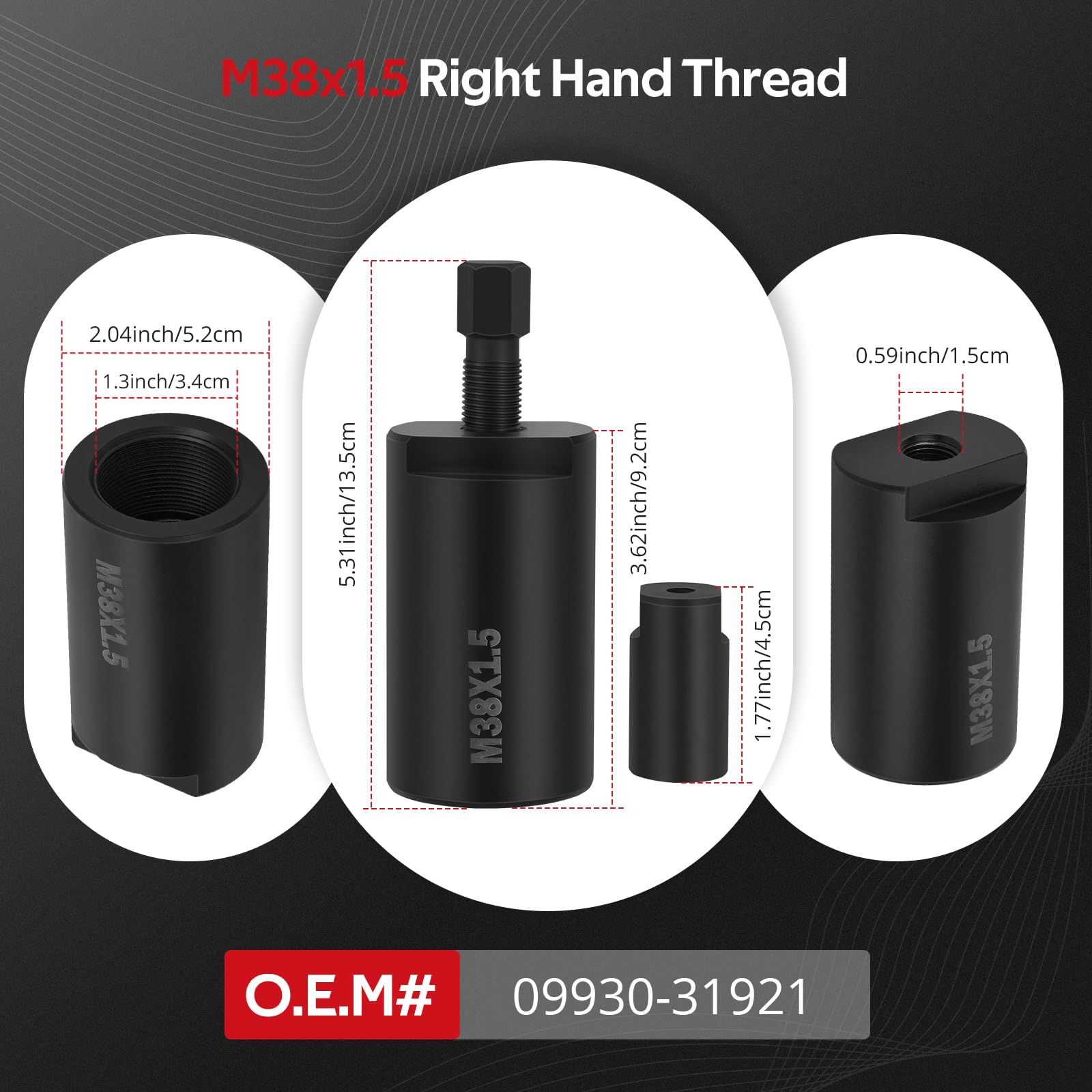 Amazon.com: JAVIK M38x1.5 Flywheel Puller Remover Tool for Suzuki